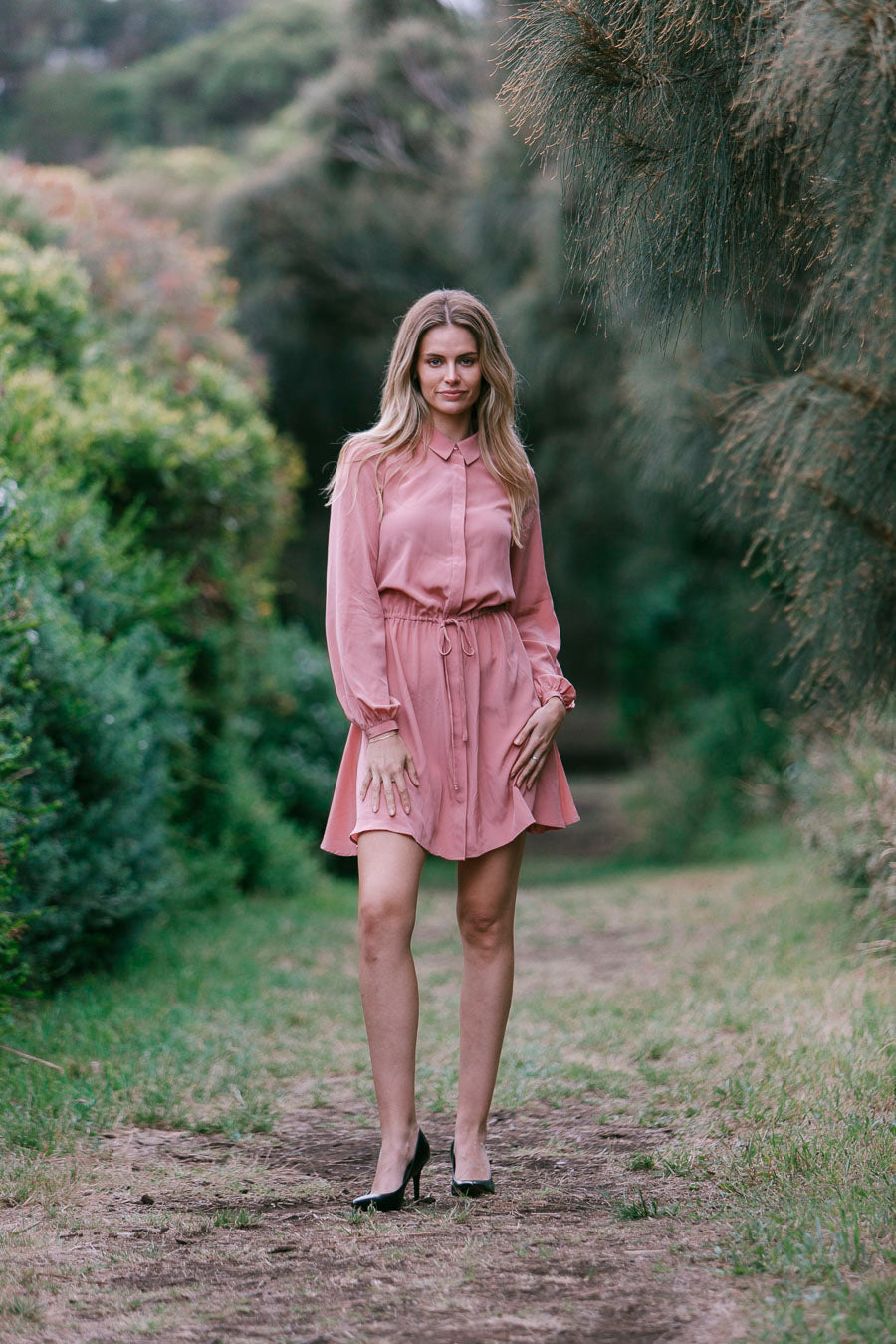 Silk Shirt Dress