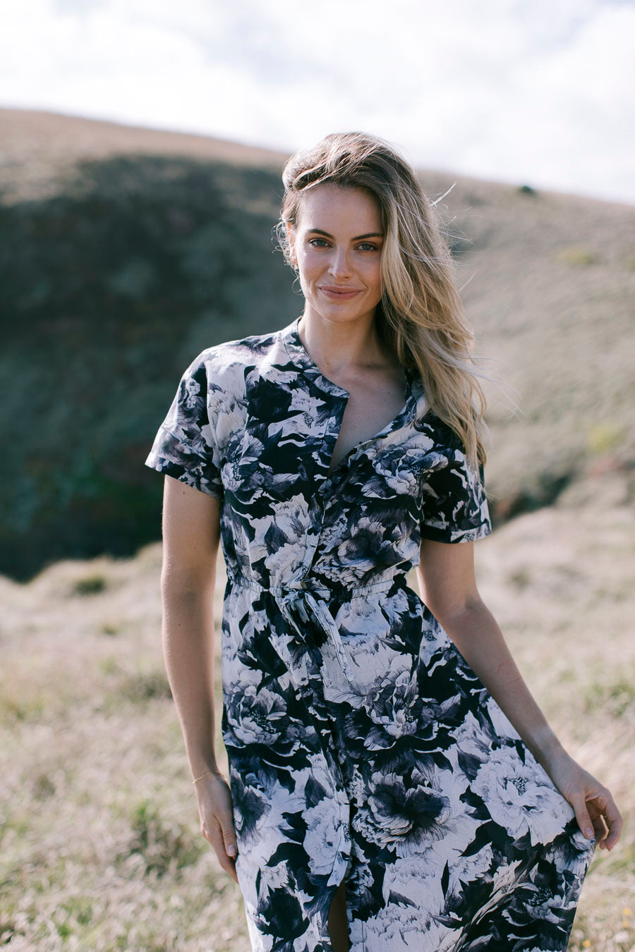 Rosalie Print Shirt  Dress