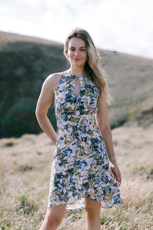 Aisling Print Silk Dress