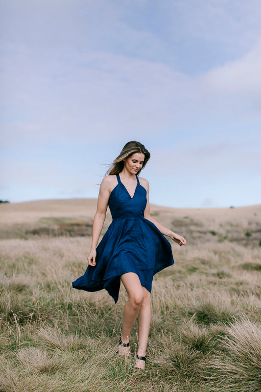 Vintage Washed Pin-tucked Dress