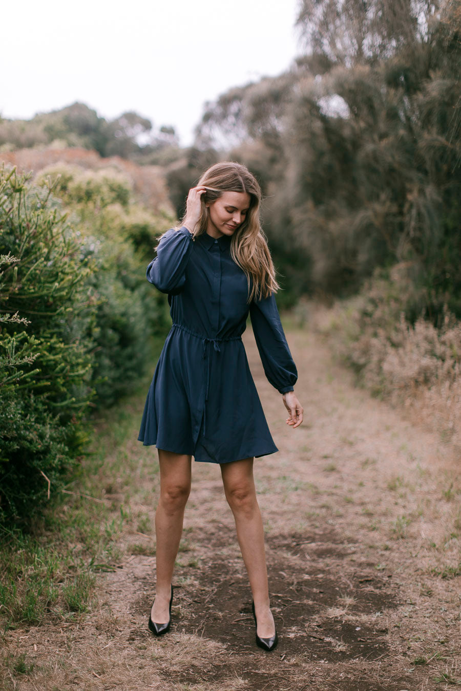 Silk Shirt Dress