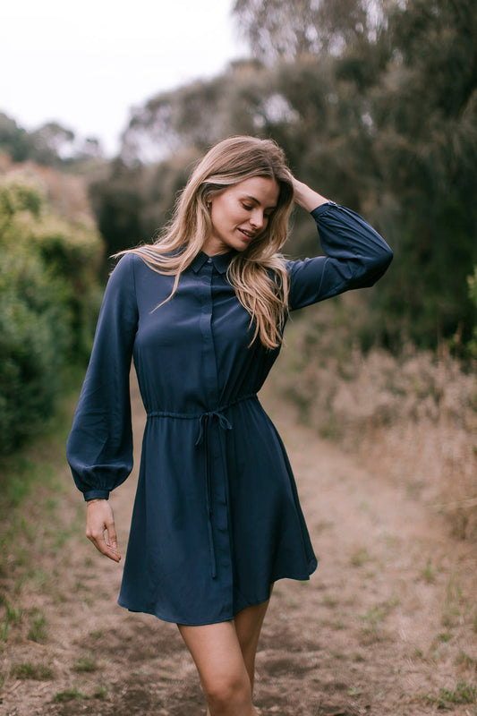 Silk Shirt Dress